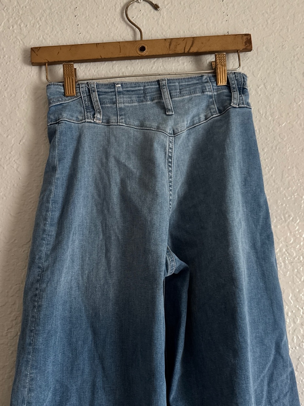 Free People We The Free Libre Wide Leg Jeans in Goodie Goodie Wash - Picture 6 of 6